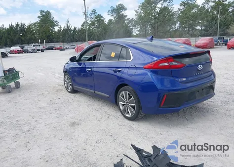 2019 Hyundai Ioniq Hybrid Limited z USA, uszkodzony, nr VIN KMHC85LC0KU130053